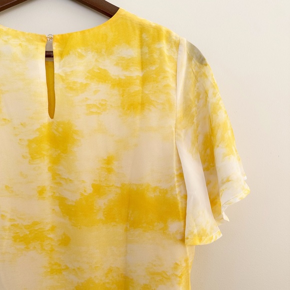 Free the Roses Yellow Tie-Die Dress with Rope Belt - Picture 5 of 5